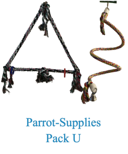 2 X Giant Parrot Toys - Pack U - RRP £29.98